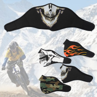 Neoprene Half Face Reversible Biker Skateboard Motor Skull Mask Ghost Cs Hunting Mask