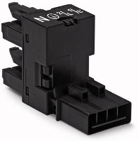 WAGO WAGO GmbH & Co. KG Net H splitter [Netstekker   Netbus, Netbus] Totaal aantal polen: 4 Zwart 50 stuk(s)