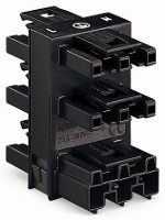 Net splitter Netstekker   Netbus, Netbus, Netbus, Netbus, Netbus Totaal aantal polen: 3 Wit WAGO 25 stuks