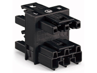 Net splitter Netstekker   Netbus, Netbus, Netbus Totaal aantal polen: 3 Wit WAGO 50 stuks