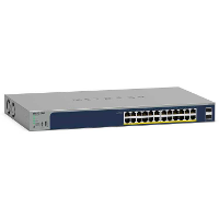Netgear 24 poorts Gigabit Ethernet Hi Power PoE+ Smart Switch met 2 SFP poorten (GS724TPP)
