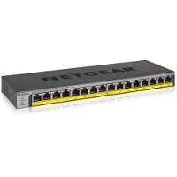 Netgear GS116LP 16 Port PoE/PoE+ Gigabit Ethernet Unmanaged Switch