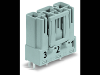 Netstekker WINSTA MIDI Serie (connectoren) WINSTA MIDI Stekker, inbouw horizontaal Totaal aantal polen: 3 25 A Zwart WAGO 100 stuks