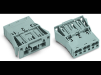 Netstekker WINSTA MIDI Serie (connectoren) WINSTA MIDI Stekker, recht Totaal aantal polen: 3 25 A Wit WAGO 100 stuks