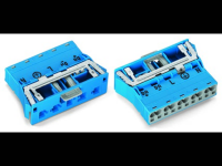Netstekker WINSTA MIDI Serie (connectoren) WINSTA MIDI Stekker, recht Totaal aantal polen: 4 + PE 25 A Blauw WAGO 100 stuks