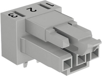 WAGO Netstekker WINSTA MINI Serie (connectoren) WINSTA MINI Bus, inbouw horizontaal Totaal aantal polen: 3 16 A Grijs 100 stuks