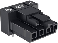 WAGO Netstekker WINSTA MINI Serie (connectoren) WINSTA MINI Bus, inbouw horizontaal Totaal aantal polen: 4 16 A Grijs 100 stuks