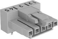 WAGO Netstekker WINSTA MINI Serie (connectoren) WINSTA MINI Bus, inbouw horizontaal Totaal aantal polen: 5 16 A Olijf groen 100 stuks