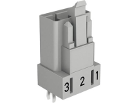 WAGO Netstekker WINSTA MINI Serie (connectoren) WINSTA MINI Stekker, inbouw verticaal Totaal aantal polen: 3 16 A Zwart 100 stuks