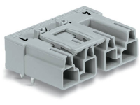 Netstekker WINSTA MIDI Serie (connectoren) WINSTA MIDI Stekker, inbouw horizontaal Totaal aantal polen: 4 25 A Grijs WAGO 50 stuks