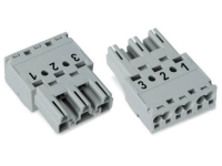 WAGO Netstekker WINSTA MIDI Serie (connectoren) WINSTA MIDI Stekker, recht Totaal aantal polen: 3 25 A Zwart 100 stuks