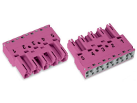 Netstekker WINSTA MIDI Serie (connectoren) WINSTA MIDI Stekker, recht Totaal aantal polen: 5 25 A Wit WAGO 50 stuks