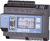 Netwerkanalyser 3 Fasig, 1 Fasig Met Logger Janitza Umg 104p