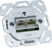 Netwerkdoos Inbouw Inzet CAT 6A Hager