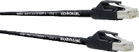 Cordial CSE 2,5 HH 5 RJ45 Netwerk Aansluitkabel CAT 5 S/UTP 2.5 M Zwart PUR mantel, Afscherming gevlochten, Folie afscherming, Pair afscherming