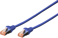 Digitus DK 1644 005/B RJ45 Netwerkkabel, patchkabel CAT 6 S/FTP 0.50 M Blauw Halogeenvrij, Verdraaide paren, Snagless, Vlambestendig 1 stuk(s)