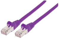 Intellinet Rj45 Netwerk Aansluitkabel Cat 6 S/ftp 15 M Lila Vergulde Steekcontacten