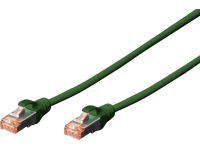 Digitus DK 1644 050/G RJ45 Netwerkkabel, patchkabel CAT 6 S/FTP 5.00 M Groen Halogeenvrij, Verdraaide paren, Snagless, Vlambestendig 1 stuk(s)