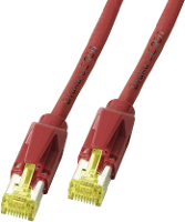 Draka Rj45 Netwerk Aansluitkabel Cat 6a S/ftp 0.5 M Rood Vlambestendig, Snagless