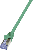 LogiLink CQ5045S RJ45 Netwerk Aansluitkabel CAT 6A S/FTP 1.5 M Groen Vlambestendig, Halogeenvrij, Snagless