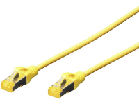 Digitus DK 1644 A 010/Y RJ45 Netwerkkabel, patchkabel CAT 6A S/FTP 1.00 M Geel Halogeenvrij, Verdraaide paren, Snagless, Vlambestendig 1 stuk(s)