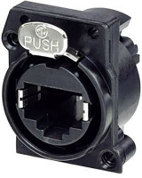 Neutrik Neutrik Chassisbus NE8FAH C5 CON Bus, inbouw horizontaal Aantal polen (sensoren) 8P8C Zwart 1 stuk(s) NE8FAH C5 CON Bus, inbouw horizontaal Aantal