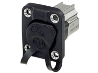 Neutrik Doorgangs inbouwbus Bus, inbouw Zwart NE8FDX P6 W 1 stuk(s)