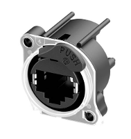 Neutrik etherCon Halo inbouwbus NE8FAH LR DAE Bus, inbouw Zwart 1 stuk(s)