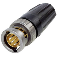 Neutrik NBNC75BLP9X BNC connector Stekker, recht 75 Ω 1 stuk(s)