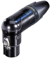 Neutrik NC10FRX 14 B XLR connector Koppeling, haaks Aantal polen: 10 Zwart 1 stuk(s)