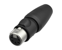 Neutrik NC5FX1 TOP 14 XLR connector Koppeling, recht Aantal polen: 5 Zwart 1 stuk(s)