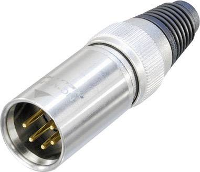 Neutrik NC5MXHD XLR connector Stekker, recht Aantal polen: 5 Zilver 1 stuk(s)
