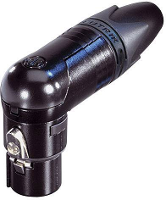 Neutrik NC6FRX B XLR connector Bus, haaks Aantal polen: 6 Zwart 1 stuk(s)