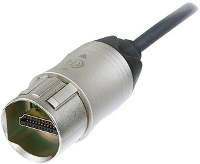 Neutrik NKHDMI 1 HDMI kabel HDMI Aansluitkabel HDMI A stekker, HDMI A stekker 1.00 M Nikkel Monteerbaar