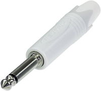 Neutrik NP2X WT Jackplug 6,35 mm Stekker, recht Aantal polen: 2 Mono Wit 1 stuk(s)