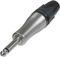 Neutrik NP2XL Jackplug 6,35 mm Stekker, recht Aantal polen: 2 Mono Zilver 1 stuk(s)
