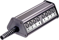 Neutrik NSB2B 12/4 Verdeeldoos XLR stadium Aantal polen: 3 Zwart 1 stuk(s)