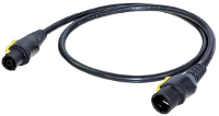 Neutrik Stroom Aansluitkabel [1x PowerCon bus   1x PowerCon stekker] 1.50 M Zwart, Geel
