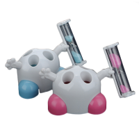 New 3 Minutes Hourglass Timer Toothbrush Holder Rack