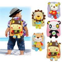 New Baby Girl Boy Lovely 3d Animal Backpack Kids Cartoon Plush Shoulder Bag Snap Package