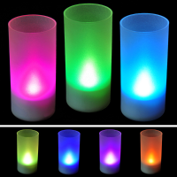 New Flicking Led 7 Color Change Flameless Flicking Light Candle