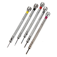 New Precision 5 Pieces Flat Blade Screwdriver Set For Watch Repair