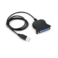 New Usb To 25pin Female Parallel Printer Cable Adapter