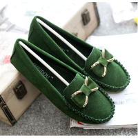 New Women Soft Casual Comfortable Breathable Suede Flats Loafers Slip On Shoes