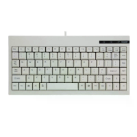 New3P AC 59 88 toetsen Bedrade Toetsenbord USB/PS2 Interfaces Witte Industriële Klasse Mini Extern Industrieel Toetsenbo
