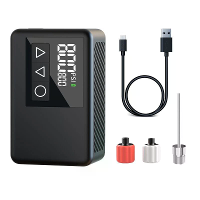 NEWO BL01 Universele Mini Fietspomp 120PSI AI Slim Auto stop Dual Digitale Luchtdrukweergave 1000mAh Batterij LED Noodfl