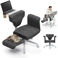 NEWTRAL FREEDOM X FB Standaard Editie met Armleuningen Multi Houding Kruisbeen Stoel Korte Lint PU Wiel