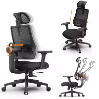 NEWTRAL MAGICH003 Hoge Rug Ergonomische Stoel Automatische Volgende Rugleuning Verstelbare Hoofdsteun Zitdiepte Adaptiev