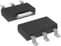 Nexperia Transistor (BJT)   discreet BSP50,115 SOT 223 Aantal kanalen 1 NPN   Darlington