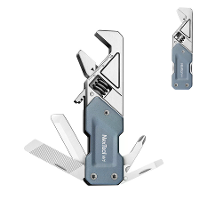 NexTool 6 In 1 EDC Verstelbare Sleutel Multitool Pocket Handgereedschap Kit Schroevendraaier Bit Set Multi Functie Geree